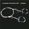 Portable Stainless Steel Wire Saw Portable PVC Pipe Cable Saw Portable Manual Chain Saw Suitable for Hiking Camping Hunting