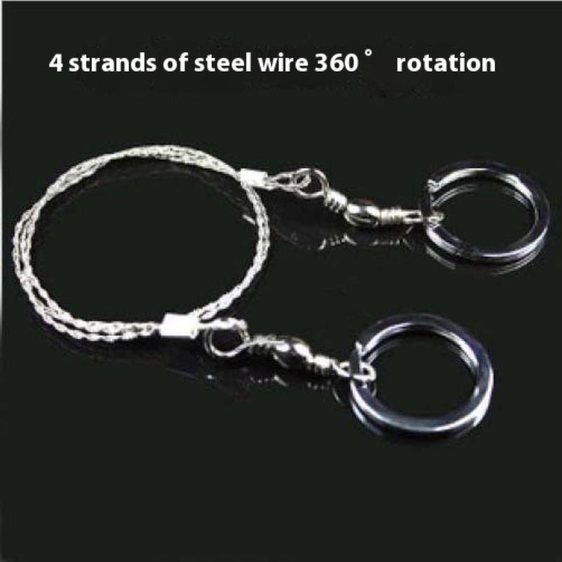 Portable Stainless Steel Wire Saw Portable PVC Pipe Cable Saw Portable Manual Chain Saw Suitable for Hiking Camping Hunting