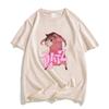 Ratz Pink Mouse Cartoon T-shirt 100% Cotton Short Sleeve Tee-shirt Casual Kawaii Summer O-neck Tshirt Cute Male Soft Shirts