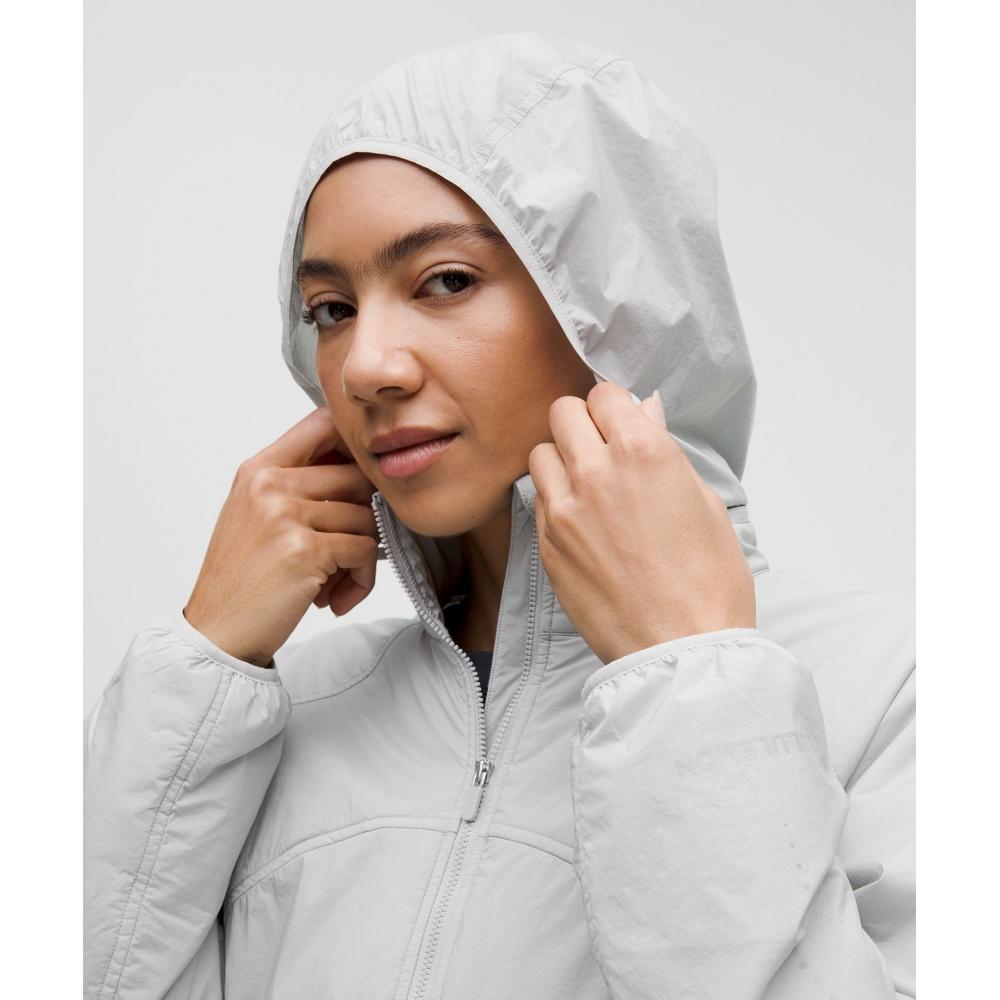 Lululemon Insulated Back Vent Running Jacket Silver Drop