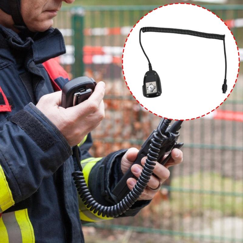 Ergonomic Shoulder Clip Speaker Microphone With Antislip Design For Hytera MD610 MD620 Industrial Communication Systems