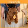 Marmota Plush Backpack With Zipper Closure For Kids And Teens Daily Use