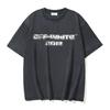 1190 Off-White 2025 Summer New Portrait Grape Printed Short Sleeved T-shirt for Men and Women