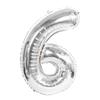 Hot Selling 40 Inch Aluminum Film Balloons Gold Silver Number Balloon for Wedding Party Birthday Decoration