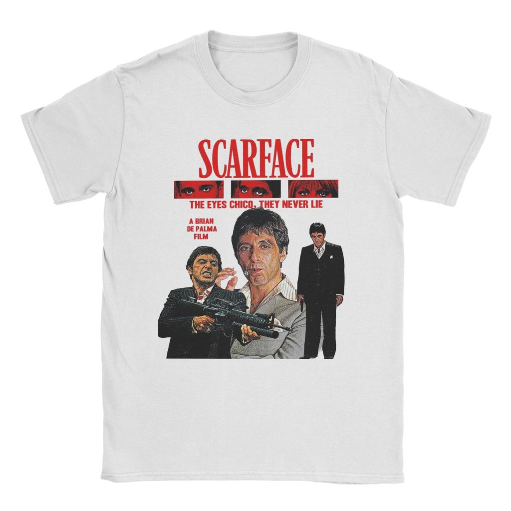 Scarface 1983 TShirt Men Casual 100 Cotton Tees O Neck Short Sleeve T Shirts Graphic Printed Tops