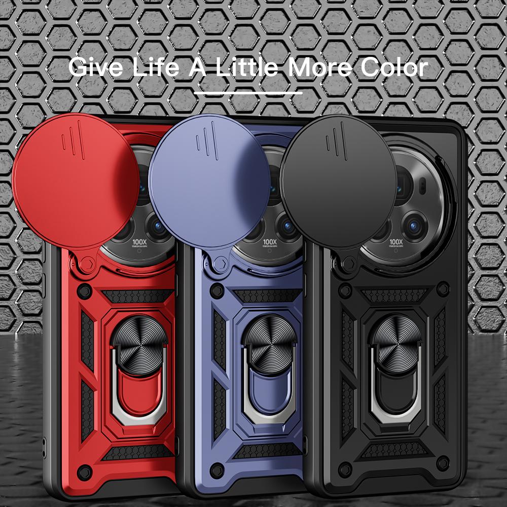 For Keysion Shockproof Case Armor Honor Magic 6 Pro 5g Slide Camera Lens Protection Ring Stand Phone Cover For Honor Magic 5 Pro