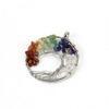 Jewelry Natural Gravel Crystal Tree Of Life Colorful Natural Stone Fortune Tree Love Necklace Pendant N151