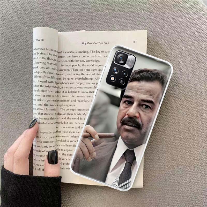 Etui Fashion Saddam Hussein Iraq Arabic Phone Case For Redmi Note 13 12 Pro Plus 14 15 Pro 5G 11 11T 11E 11S 10 Pro 10S 9 9S Cov