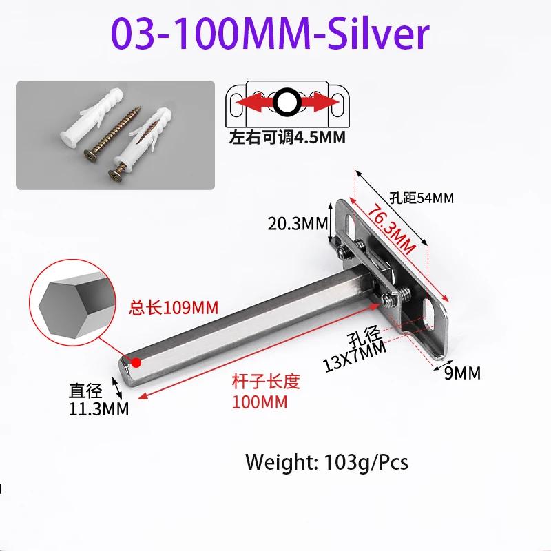 T-Shaped Stainless Steel Hidden Panel Supports Bookshelf Background Wall Storage Rack Invisible Support Partition Accessories