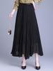 Elegant Mesh Draped Midi Skirt - Spring 2026 Collection: Irregular Hem & Pleated Design