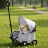 Cochecito de Mascotas Plegable Compacto para Gatos y Perros Carrito de Juguete para Niños con Tirador Transportín para Mascotas para Salidas