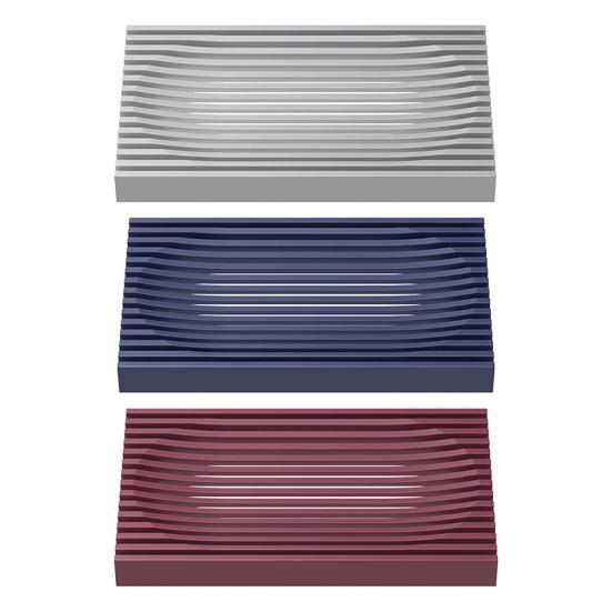 1/3Pcs Soap Box Countertop Soap Holder with Grille Design Bathroom Kitchen Bathroom