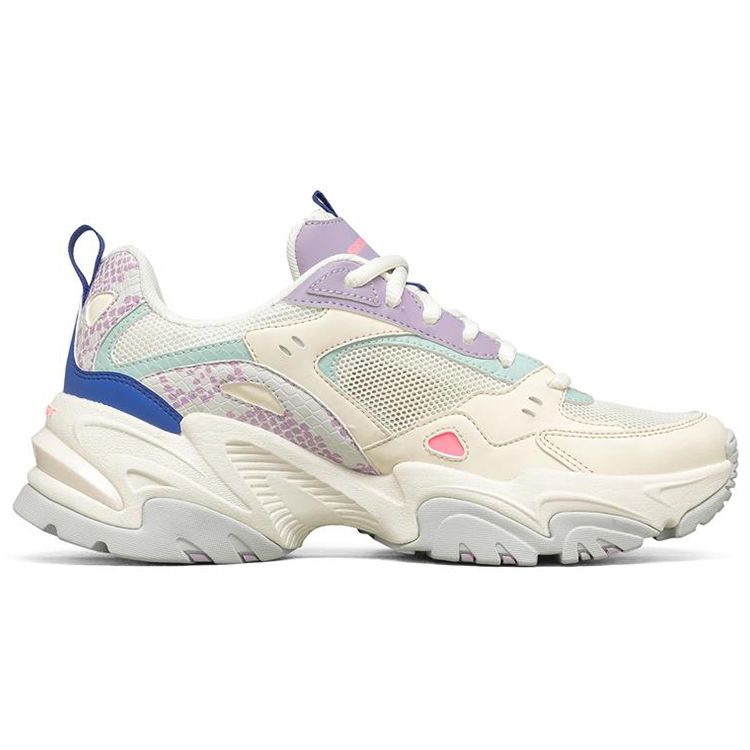 Skechers Stamina V2 Rainbow Beast Pelle Sintetica Moda Comode Resistenti Scarpe da Ginnastica Basse Stile Papà Donna Sneaker Naturale 896004-NTMT