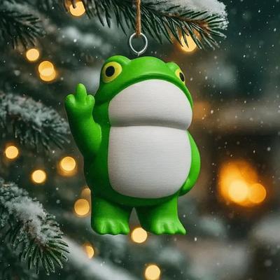 Yousheng Tieranhänger Elefant Giraffe Nilpferd Frosch Design Weihnachtsschmuck Hängende Rustikale Feiertagsdekoration