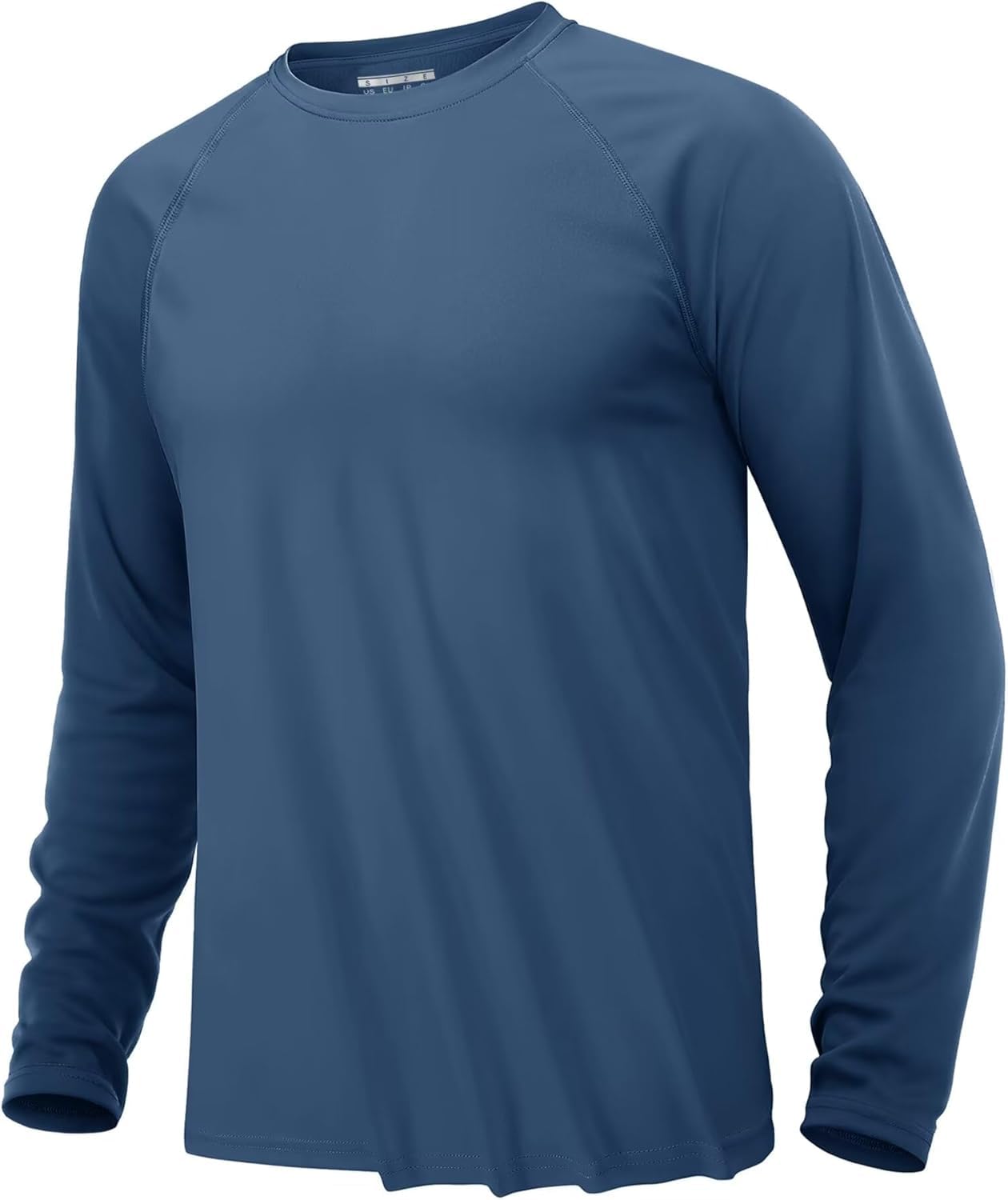

KEFITEVD Long Sleeve Rash Lightweight UV Sportswear for and Plus Blue XL Men s Guard, Protection, Sweat-Wicking, Quick-Drying, Fitness, Running,