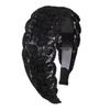 White Breathable Wide Lace Hairband with Non-Slip Teeth - Perfect Summer Hair Accessory