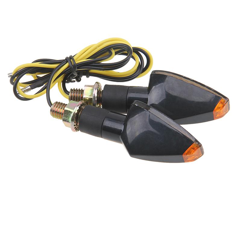 1 Pair Universal 12V Motorcycle LED Turn Signal Indicator Lights Blinker Lamp for Motorbike Scooter Quad Dirt Bike