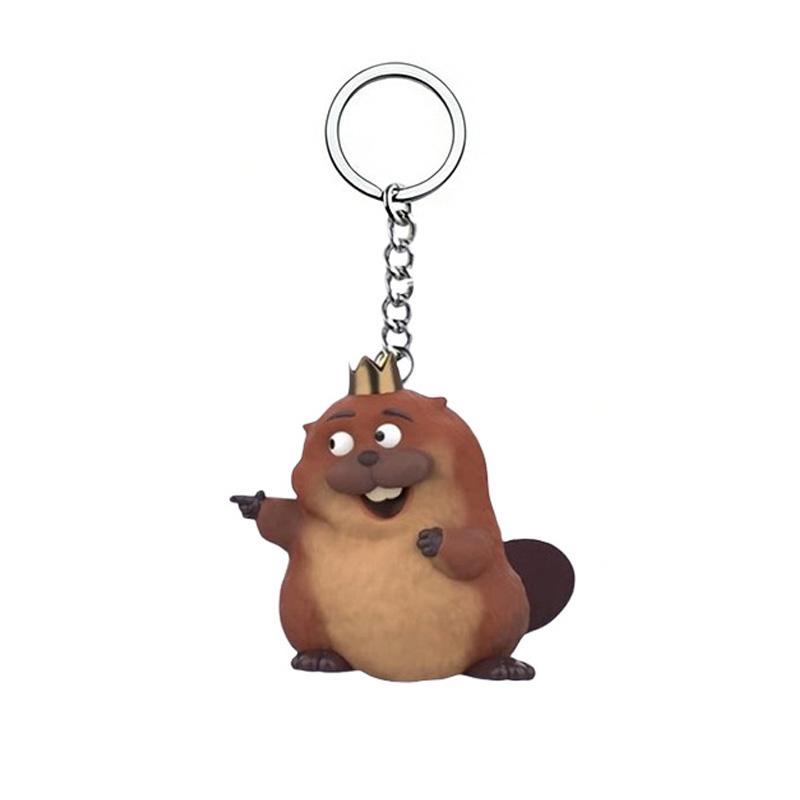 

Latest Hoppers Movie 2D Cute Animation Little River Beaver Doll Keychain Decoration Accessories Acrylic Keychain Creative