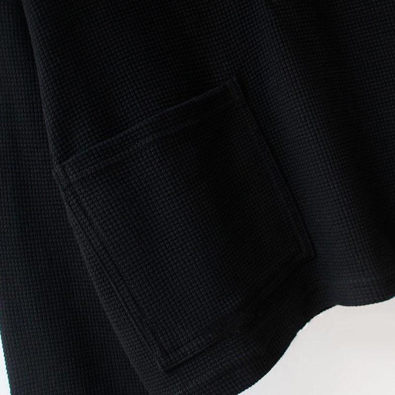 Women's Waffle Sweatshirt Fashion Solid Color Top Casual Short Long Sleeve Pullover Thin Section