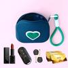 New Love Heart Storage Bag Silicone Coin Purse Wallet with Weaving Lanyard Portable Data Cable Earphone Organizer Key Pouch