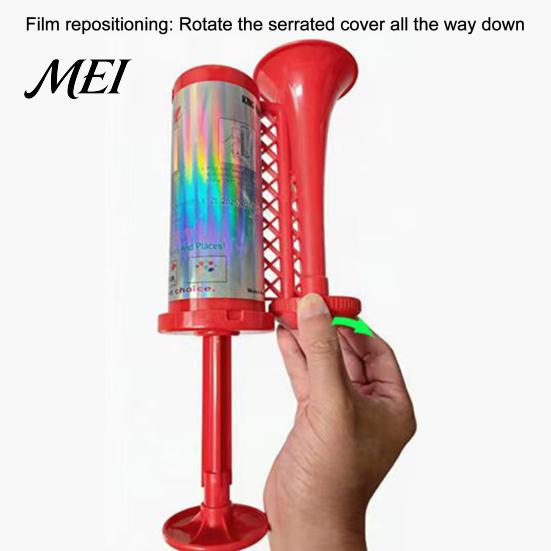 Long-lasting Sound Horn Hand Pump Air for Sports Games, Cheering Noise Maker Stadium, Portable Push Speaker Soccer Fan Party Battery-free