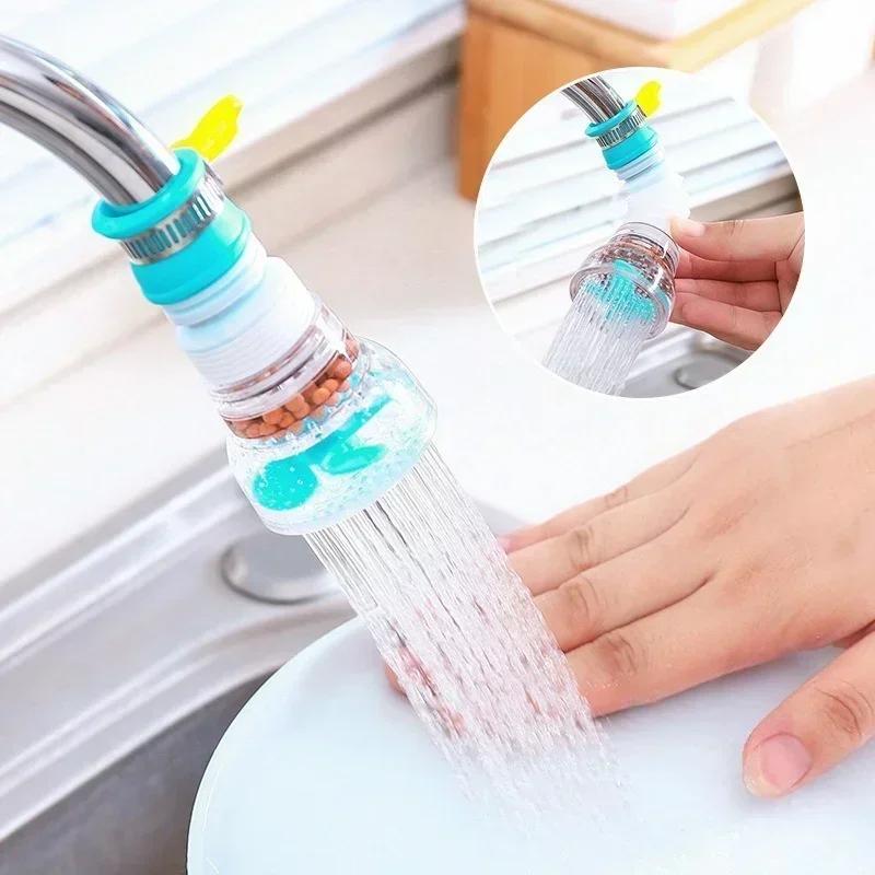 New Flexible Faucet Extender Water Saving Filter Accessory Kitchen 360 Degree Rotating Faucet Adjustable Home Kitchen Tool