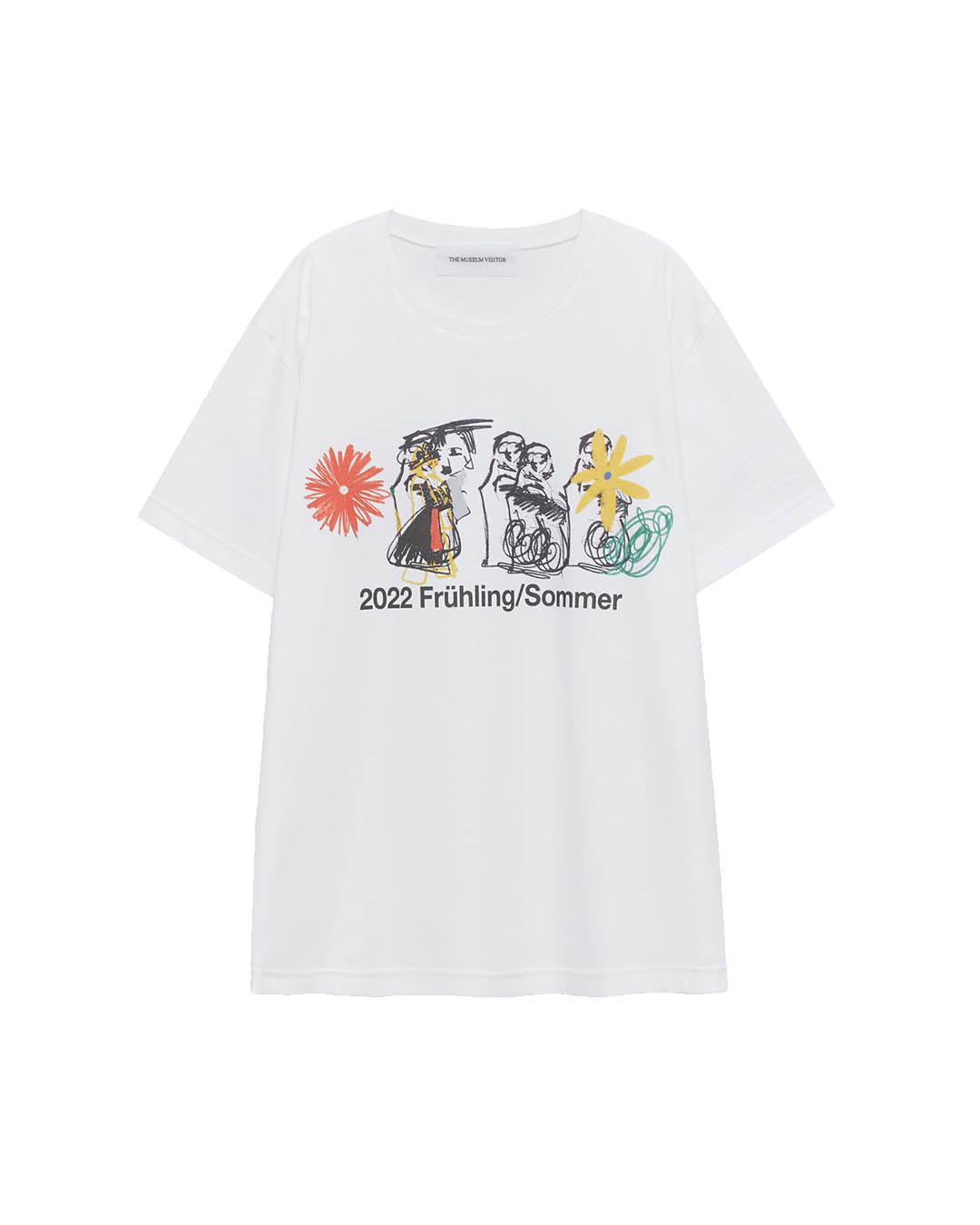 The Museum Visitor Statue T-Shirts (White) S