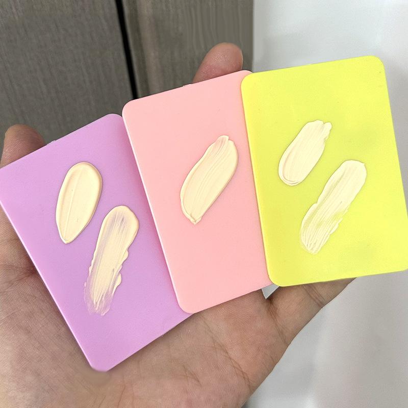 Colorful Palette Tray Mixing Ring Makeup Toner Spatula Liquid Mixing Foundation Cream Blending Cosmetic Make Up Tool For Travel