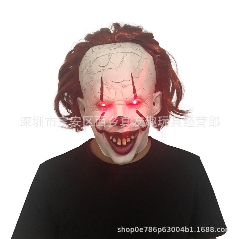 Spot clown rejuvenation mask cos headgear movie peripherals pennywise Halloween horror mask