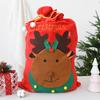Christmas Red Non-woven Santa Claus Toys Storage Bags Large Christmas Drawstring Gift Bags Christmas Santa Claus Sacks