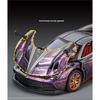 1/32 Pagani Huayra BC Supercar Alloy Muscle Car Model Sound and Light Pull Back Children's Toy Collectibles Birthday Gift
