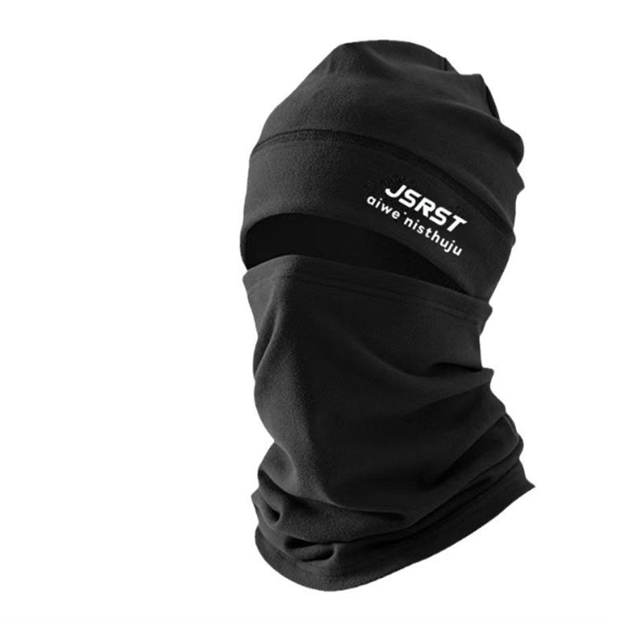 

Winter Fleece Balaclava Face Mask, Thermal Windproof Neck Gaiter for Skiing, Cycling, Outdoor Sports L чёрный