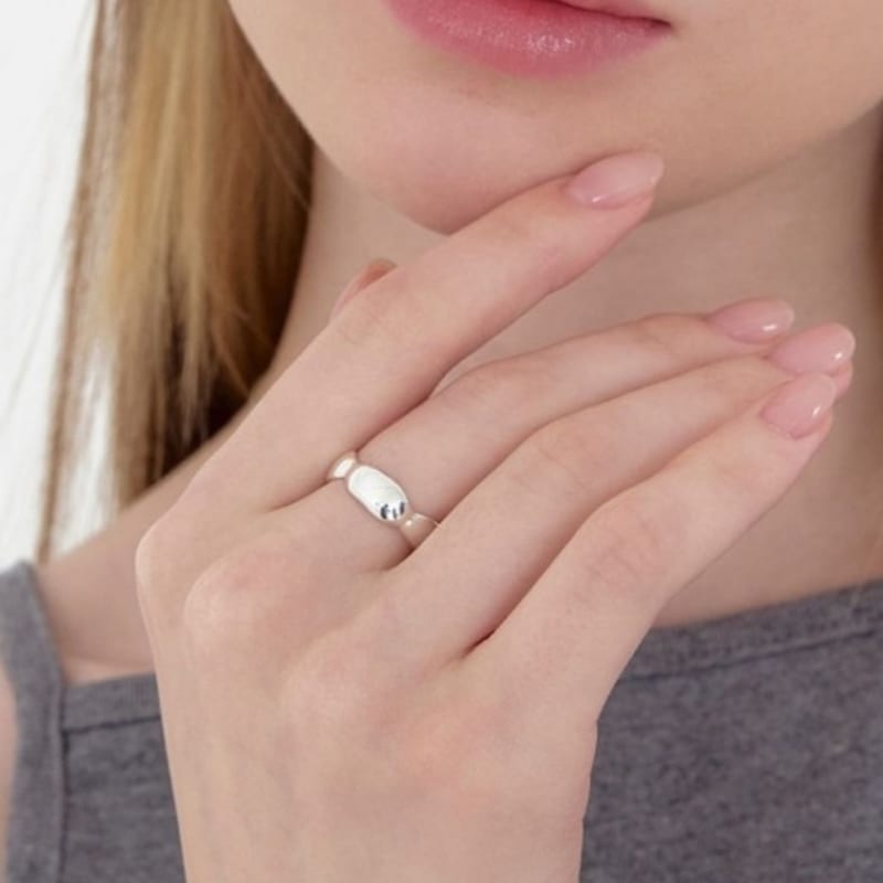 moi moi pebble open ring