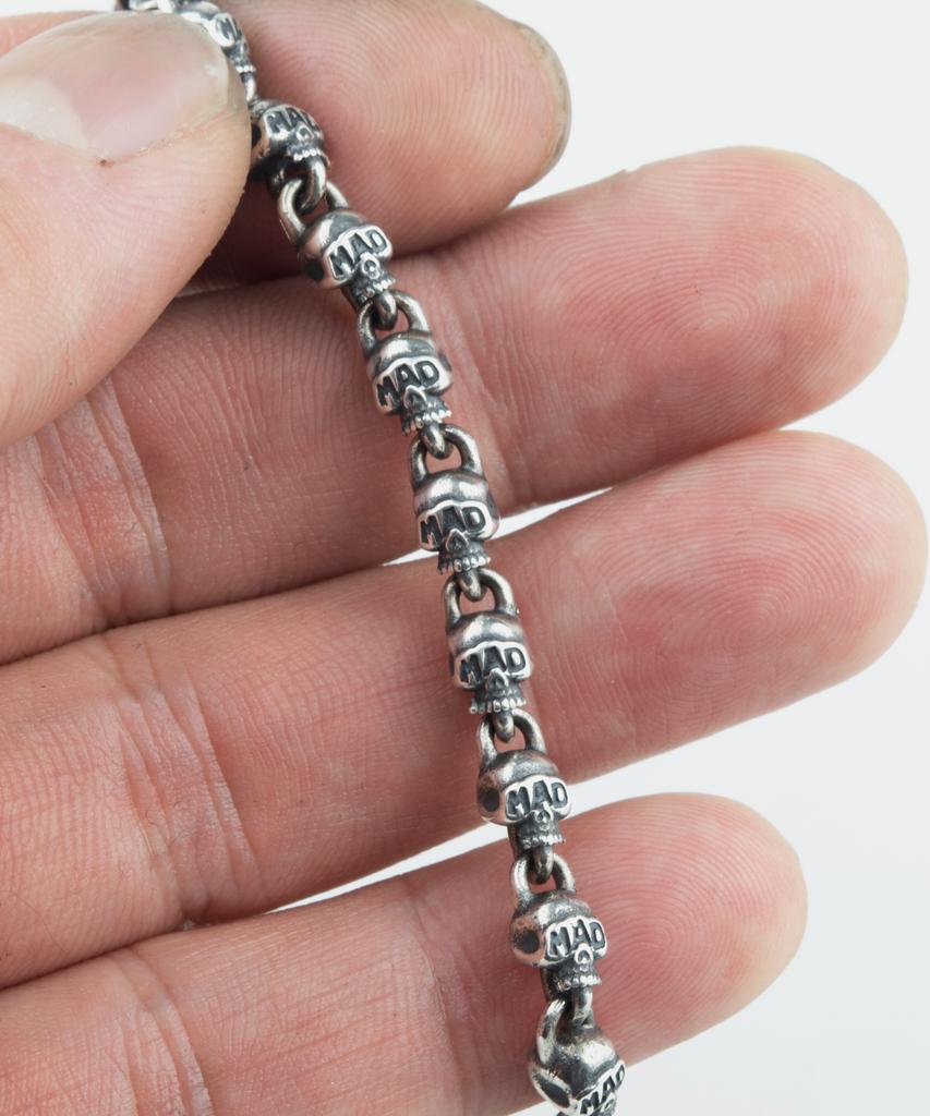 Sheen666 Industrial Series Sts016 Skull Silver Bracelet