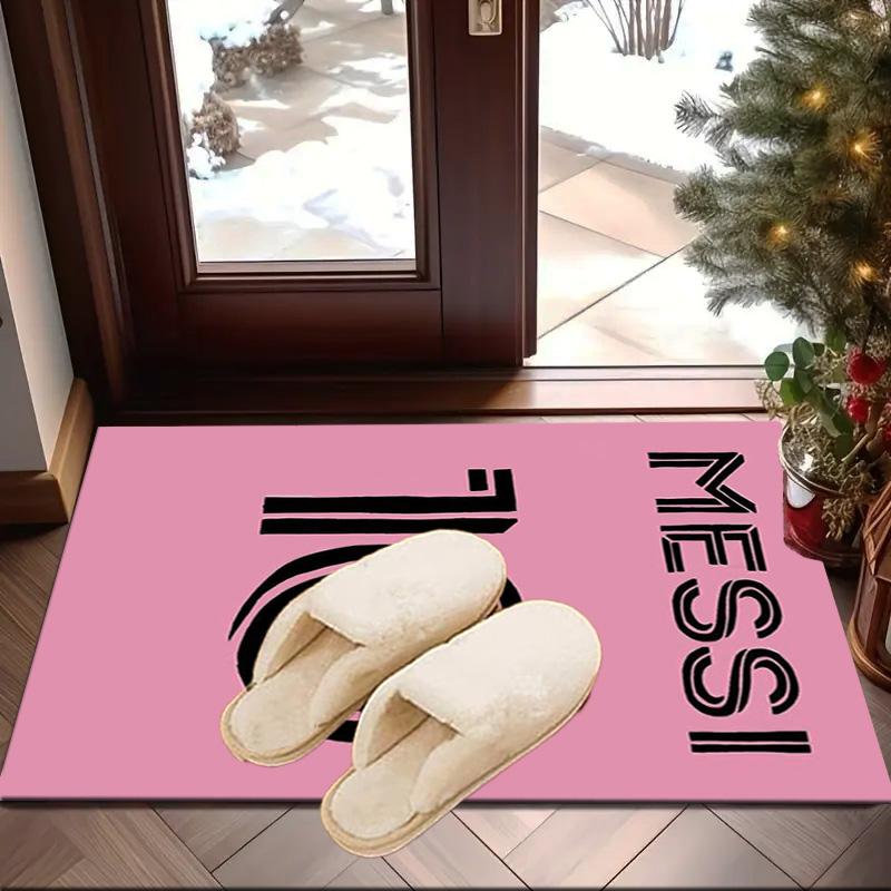 Messi's Pink  Area Rug for Office, Chair Rug, Decorative Carpet Livingroom Mat, Large Size Fan gifts Christmas gifts