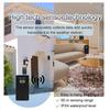 Drahtlose Wetterstationsuhr, digitales Thermometer-Hygrometer mit Wettervorhersage und Mondphasen-LED-Thermometer-Hygrometer