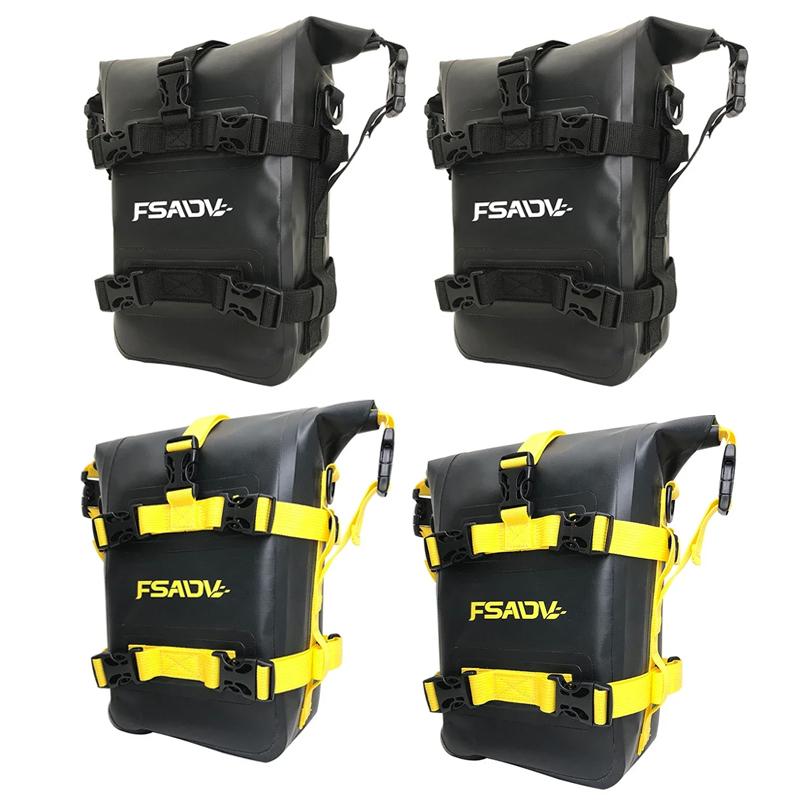 1/2PCS Motorcycle Bumpers Bag Waterproof 5L-8L Motorcycle Side Frame Bag Motorcycle Crash Bar Bag Universal Tools Storage Bag