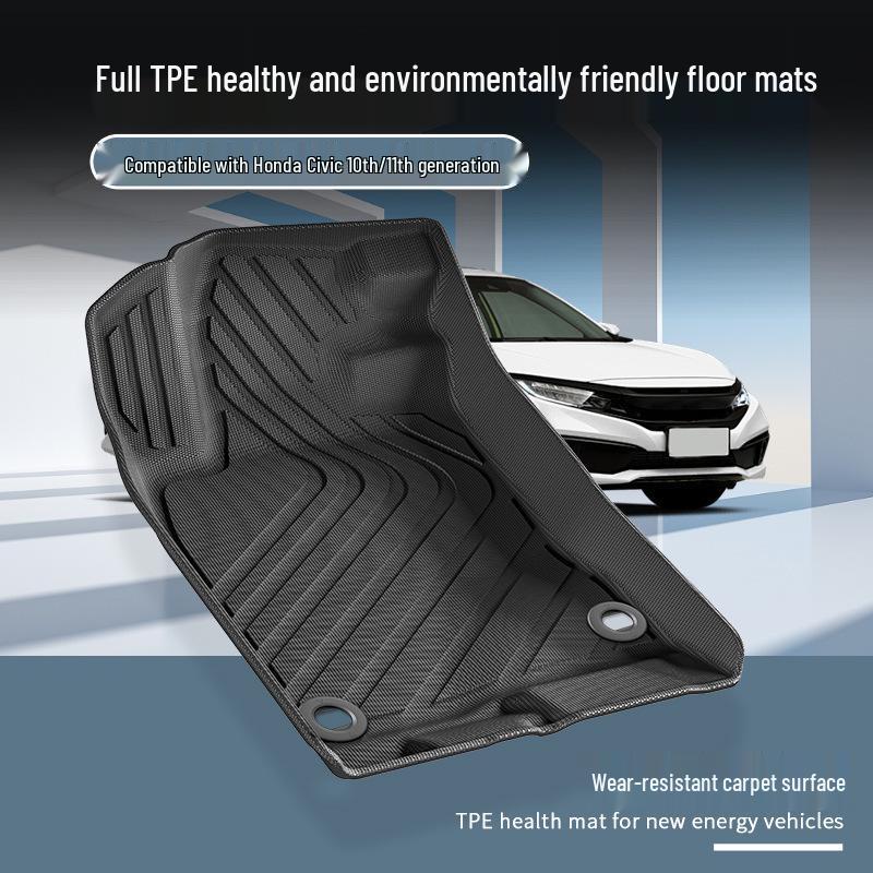 TPE Floor Mats & Trunk Liner for 2016-2024 Honda Civic (10th/11th Gen)