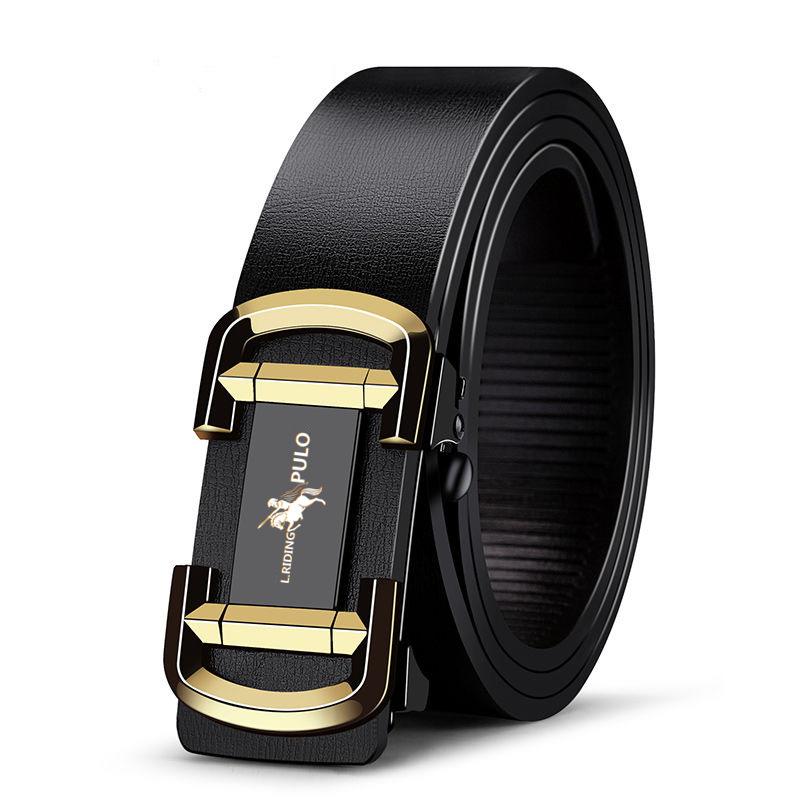 

Новый мужской ремень с автоматической пряжкой, деловой, повседневный, молодежный и среднего возраста, модный ремень с беззубой автоматической пряжкой 110cm