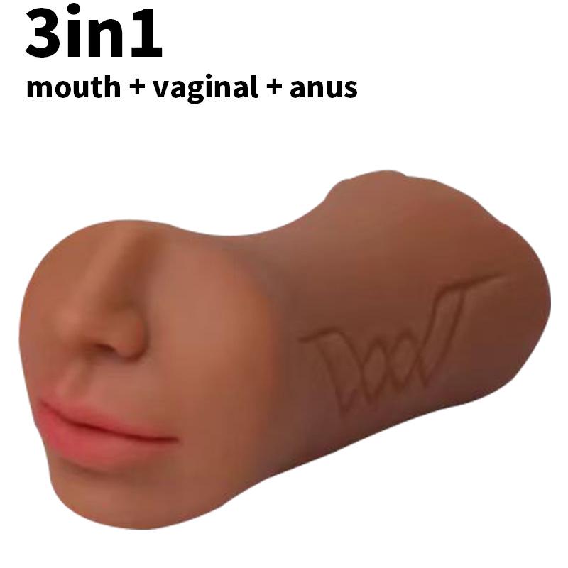 Men's Dual-Headed Three-Hole Masturbator Cup