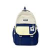 Student Skolväska Campus College Stil Stor Kapacitet Ryggsäck Dam Färgblock Ryggsäck för Flickor