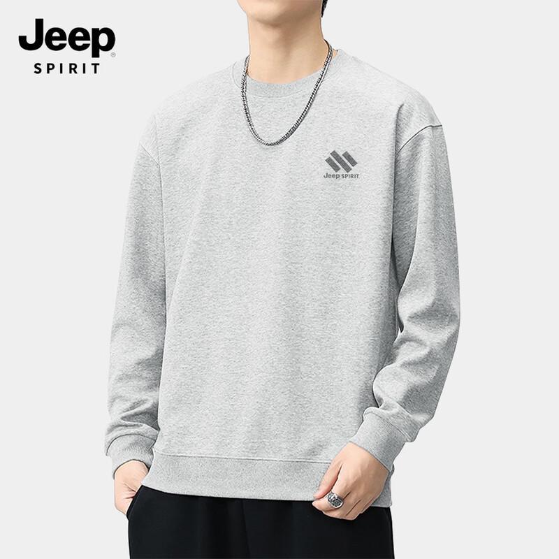 JEEP SPIRIT Men's Round Neck Casual Sweatshirt