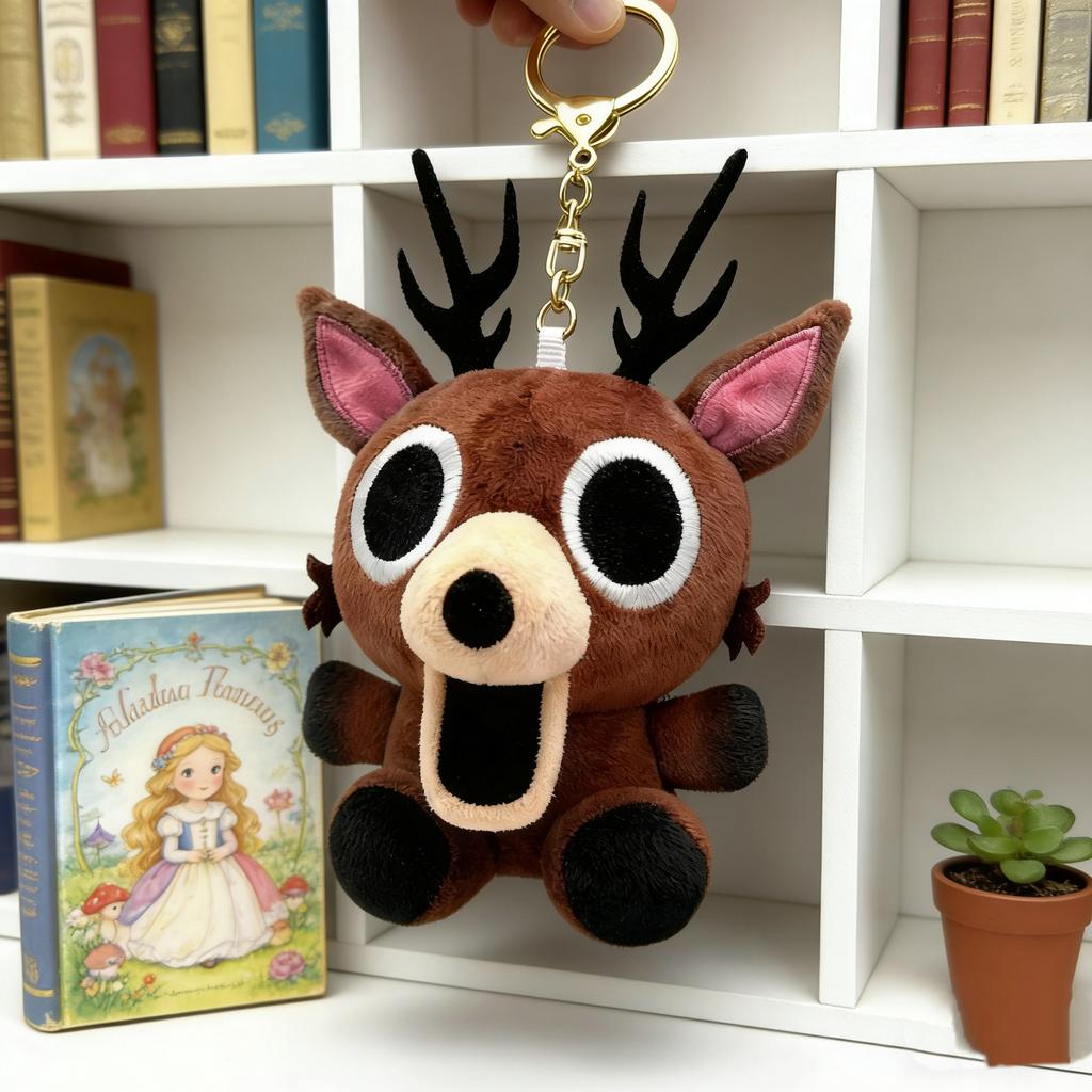 Non-Toxic 20Cm Q 99 Nights In The Forest Deer Plush Toy Stuffed Animal Soft Movie Inspired Gift Kids And Fans Collectible Christmas Gift