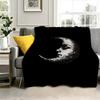 Cosmic Soul Flannel Blanket Warm Soft Halloween Christmas Couch Warm Cozy Decorative Decor Gift for All Season
