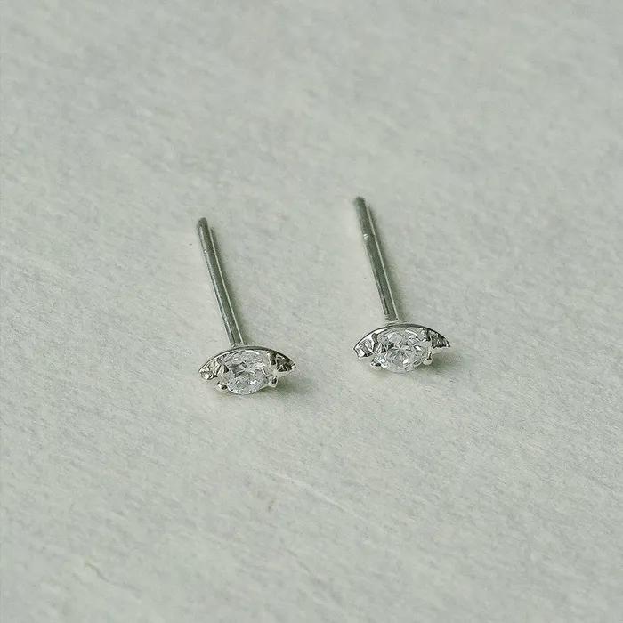 [silver925] Dew Earrings (Diamond)(2color)