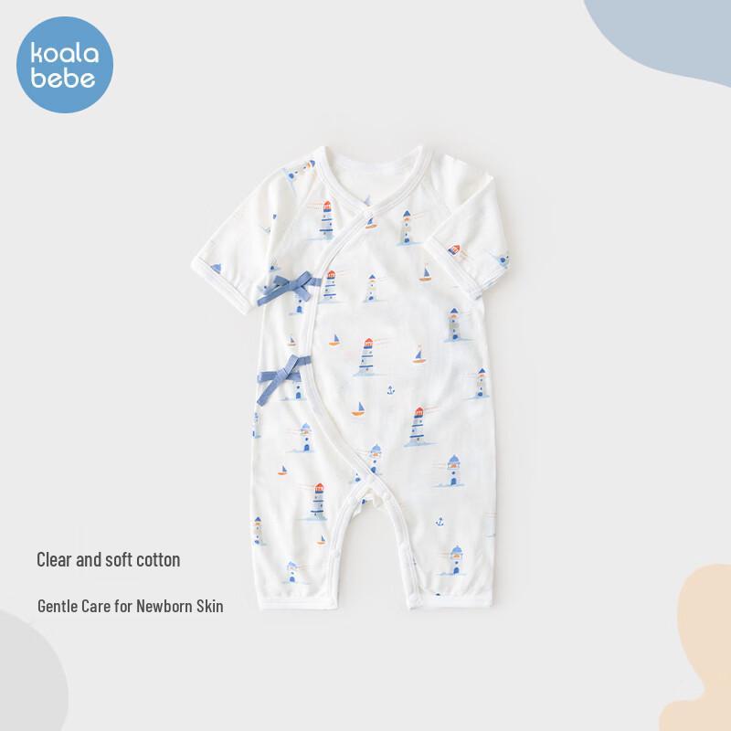 

Koala s Nose Newborn Lighthouse Print Short Sleeve Bodysuit 52cm