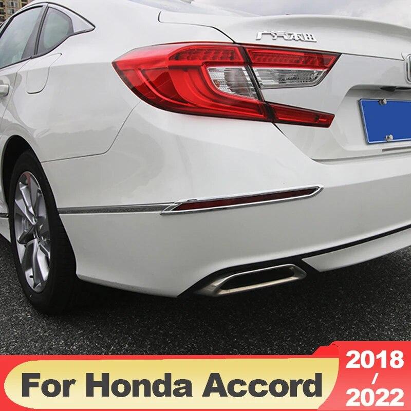 Für Honda Accord 10th X 2018-2022 ABS Carbon Fiber Hinten Nebel Licht Lampe Abdeckung Trim Stoßstange Reflektor dekorative rahmen Zubehör