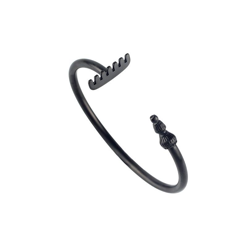 

Ретро браслет-манжета Жу Бацзе с девятизубыми граблями – Мужское магическое оружие, металлические украшения