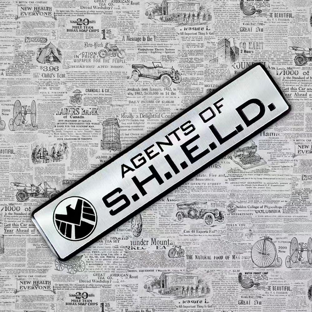 Marvel S.H.I.E.L.D. Metal Car Decal Sticker SHIELD Stickers for Cars Motorcycles Fuel Tanks Car Bodies Windows and Electric Vehicles 1pc