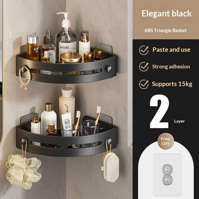 Bathroom triangular storage rack bathroom storage rack toilet room storage rack bathroom storage rack without drilling for
